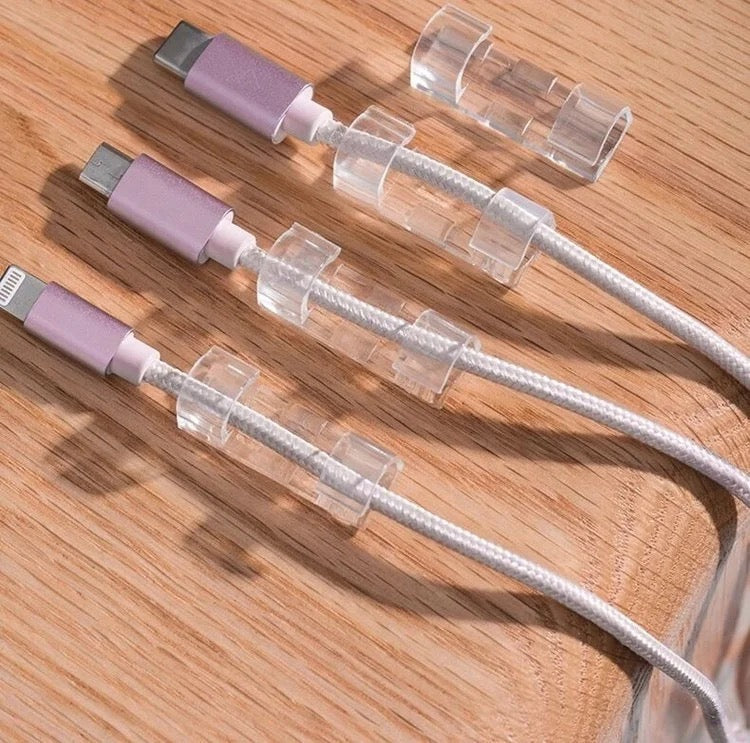 16-Self-adhesive Cable Management Clip