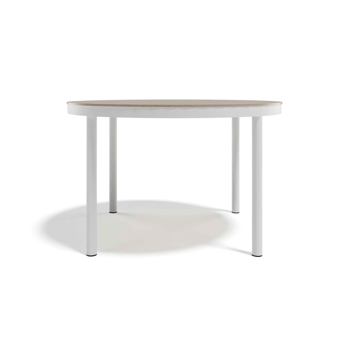 White Metal Outdoor Dining Table