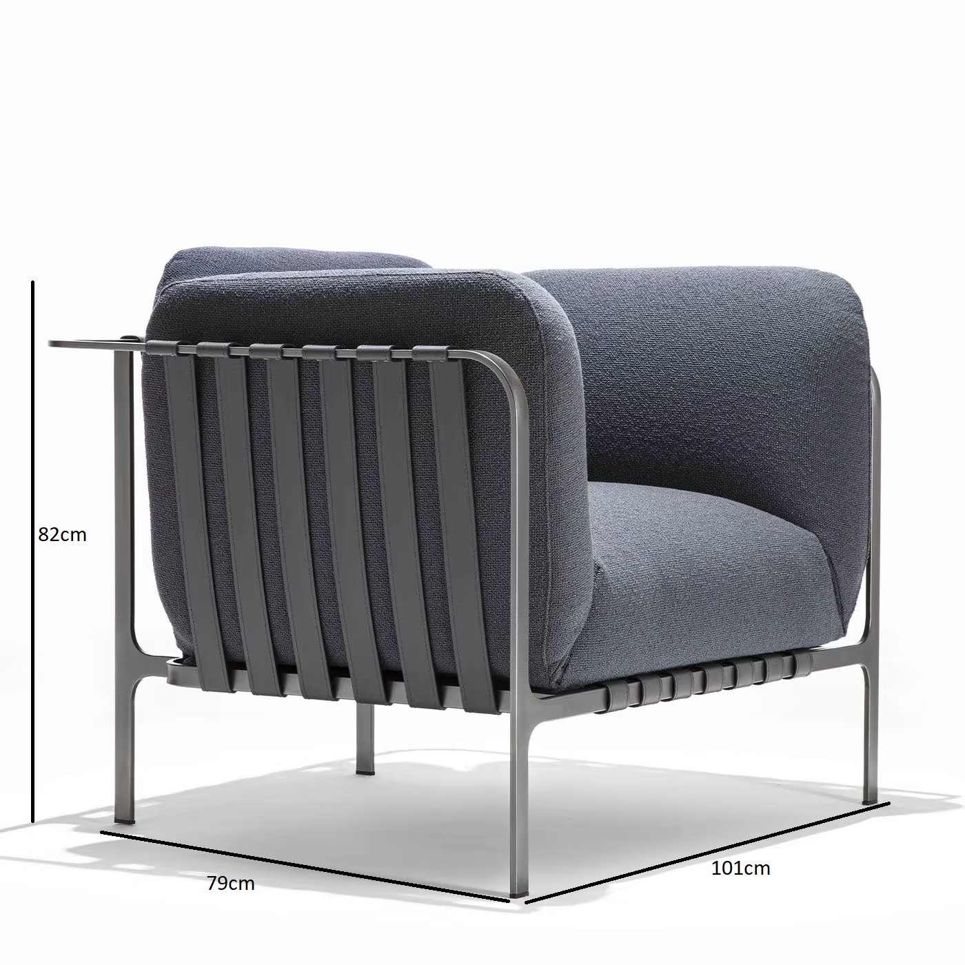Sydney dark gray armchair