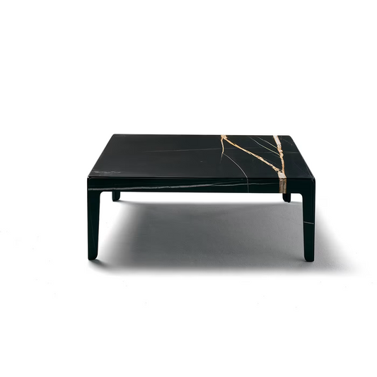 Rock sahara noir marble coffee table