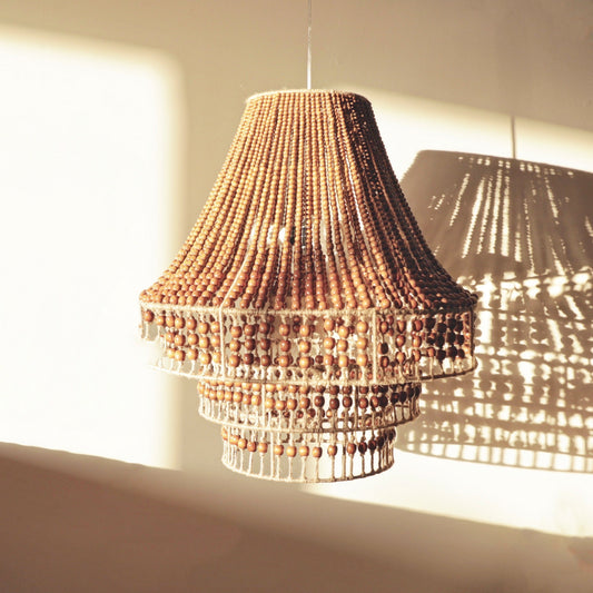 Mahogany Beaded Chandelier