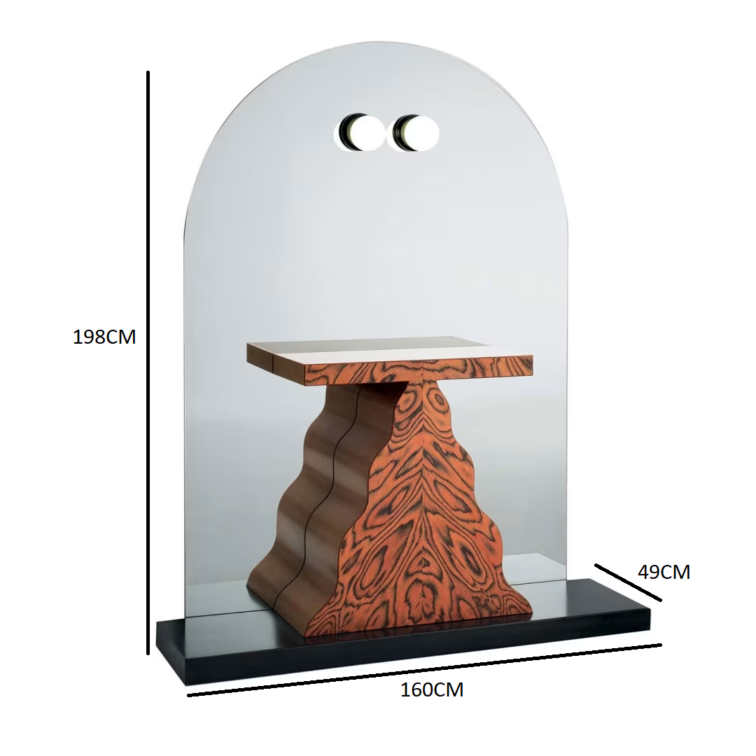 Sybilla mirror with console