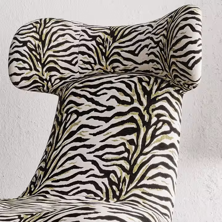 Zebra Luxe Lounge Chair