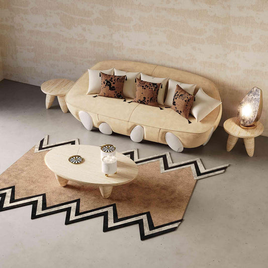 Modern circular side table