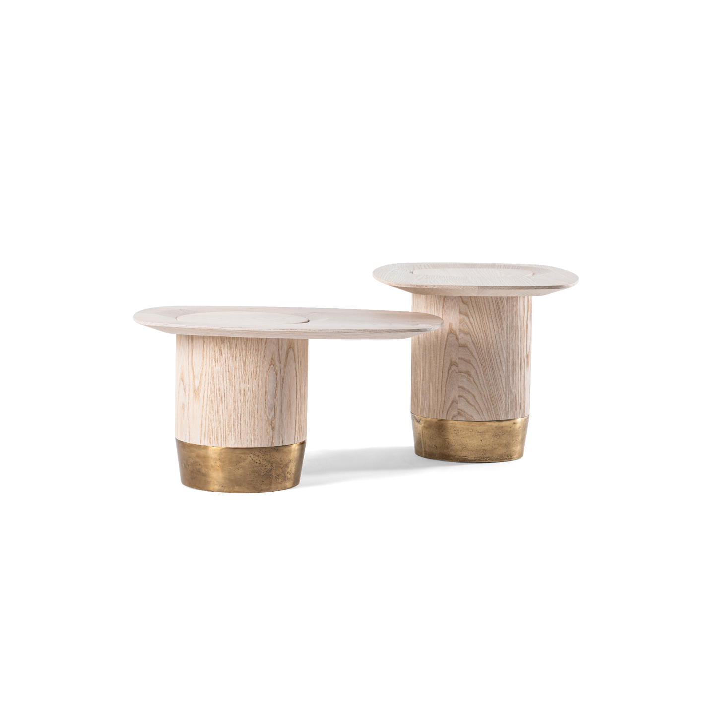 Elegant Wooden Coffee Table Set