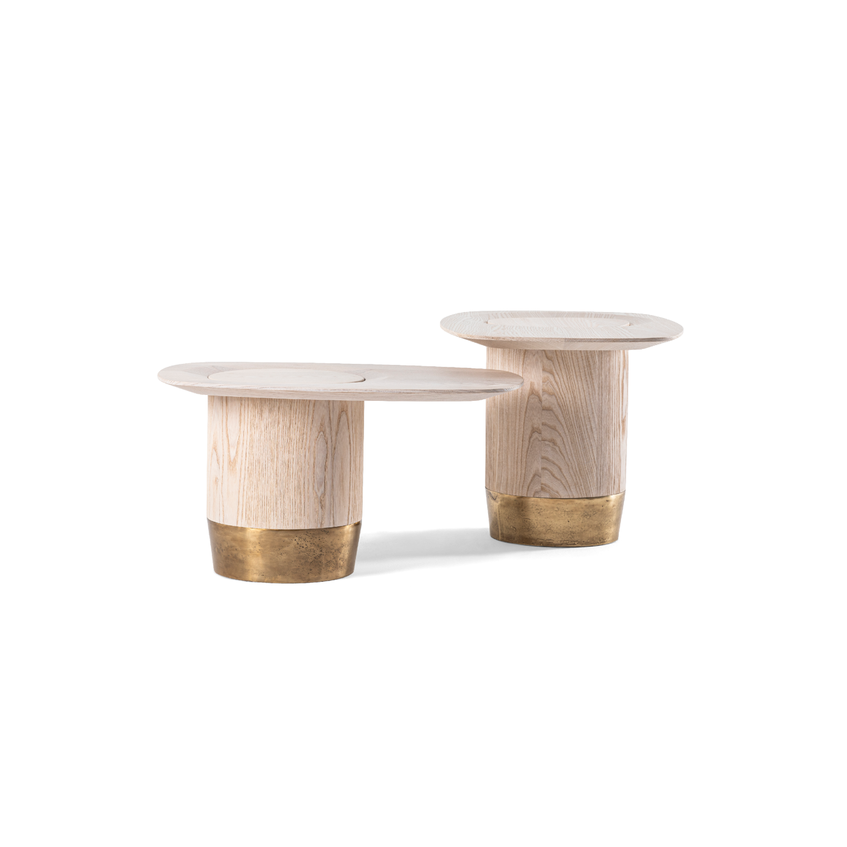 Elegant Wooden Coffee Table Set