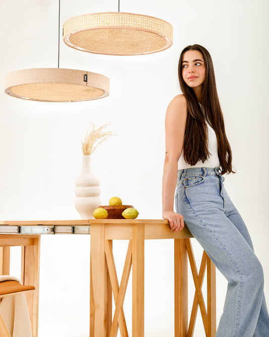 Rattan Chandelier