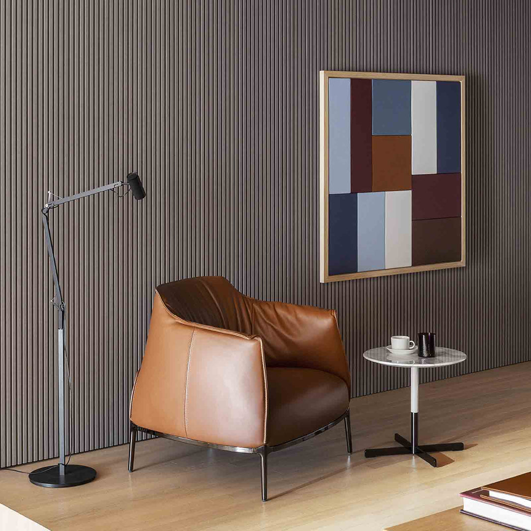 Modern leather armchair