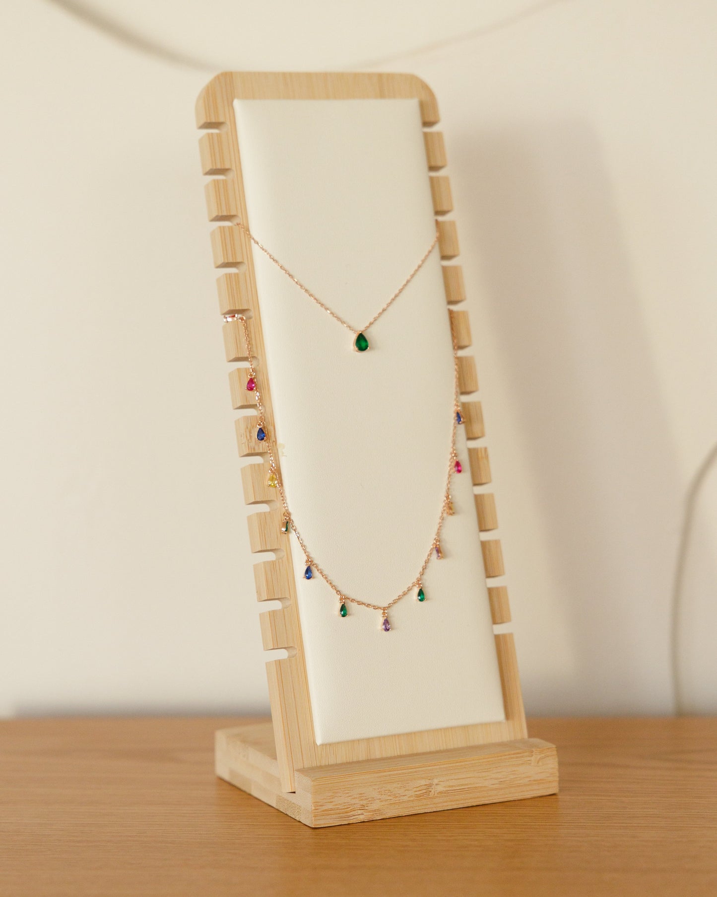 Jewelry Tabletop Bamboo Stand