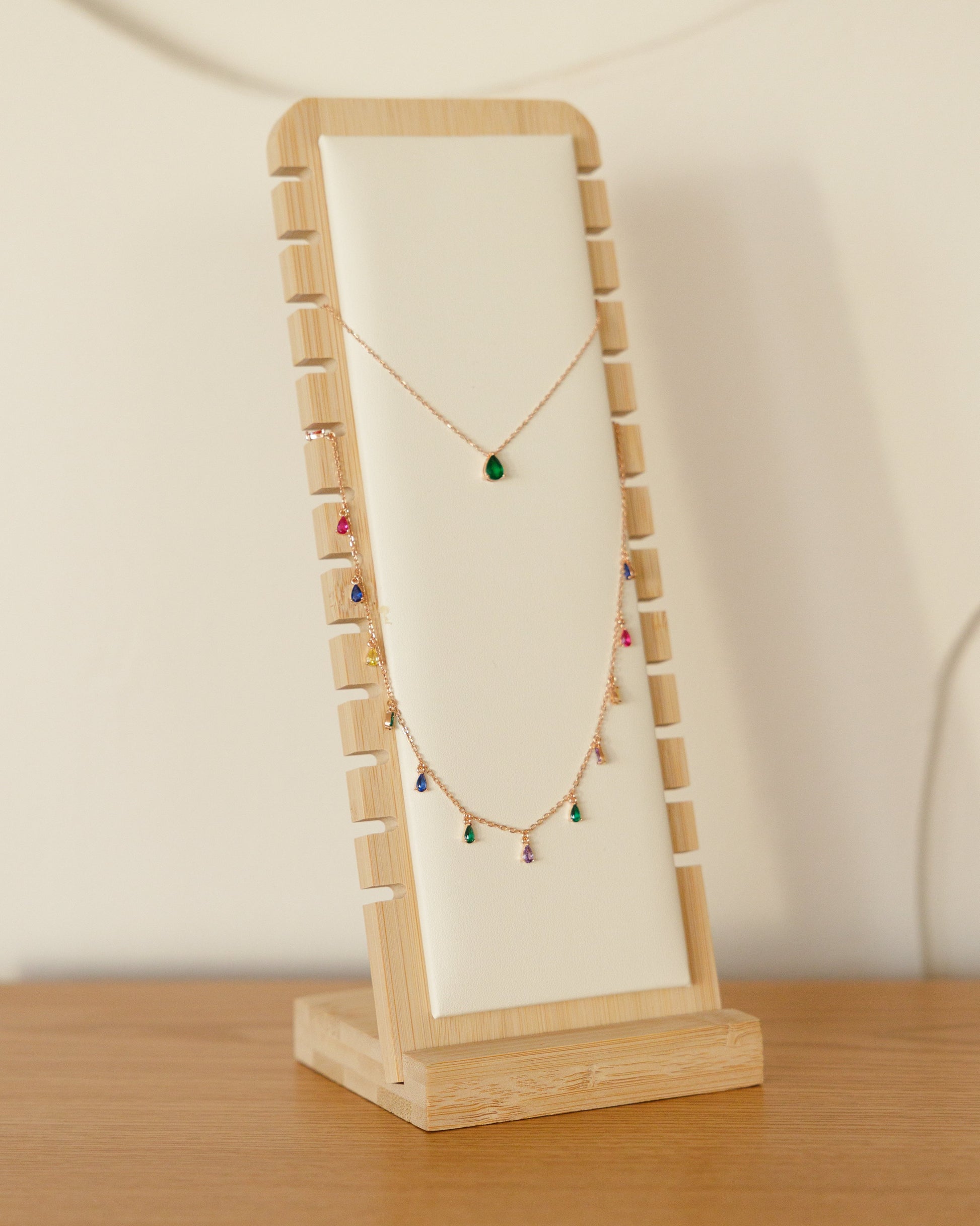Jewelry Tabletop Bamboo Stand