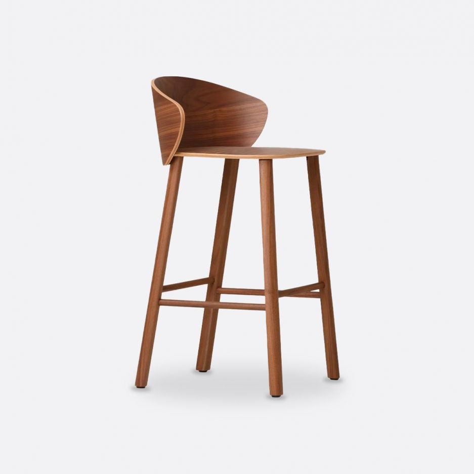 wooden bar stool