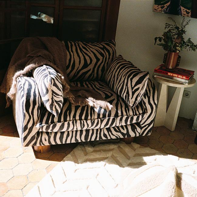 Zebra Elegance Lounge Chair