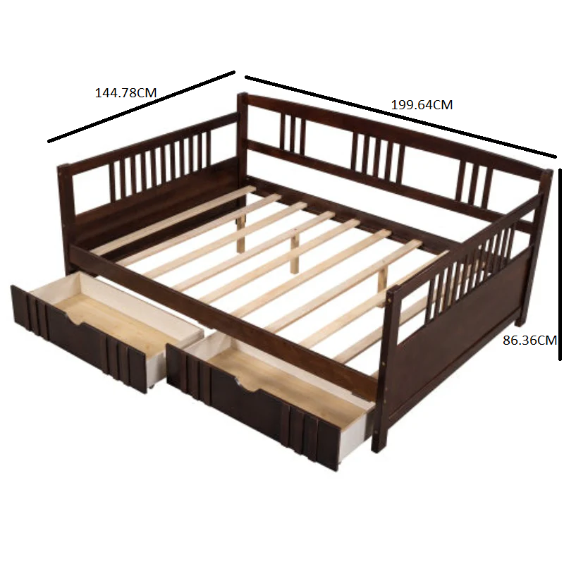 Astounding Design Modern Minimalist Wooden Frame Sofa-Bed