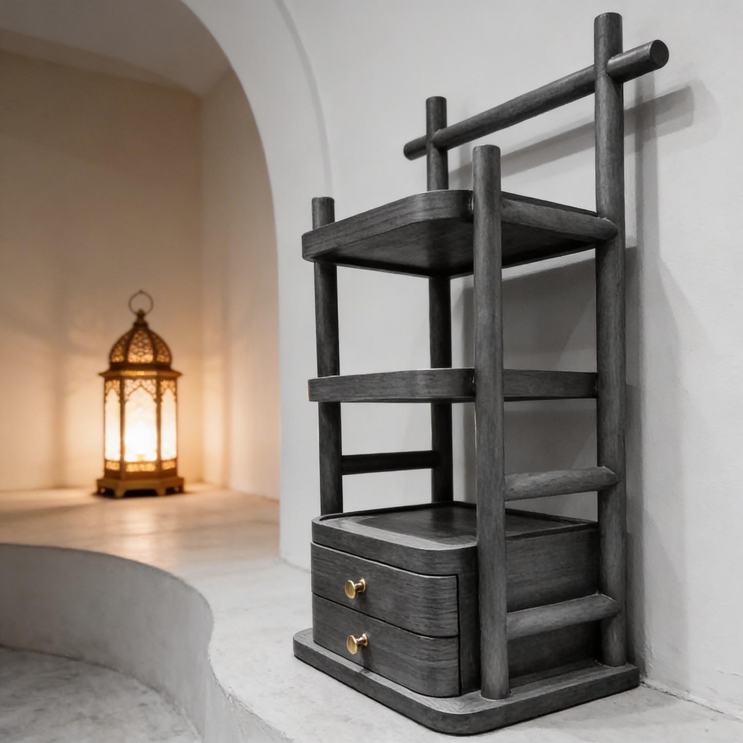 Wooden storage unit
