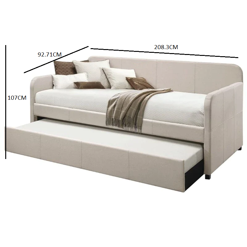 Modern Multi functional Luscious Fabric Sofa Bed