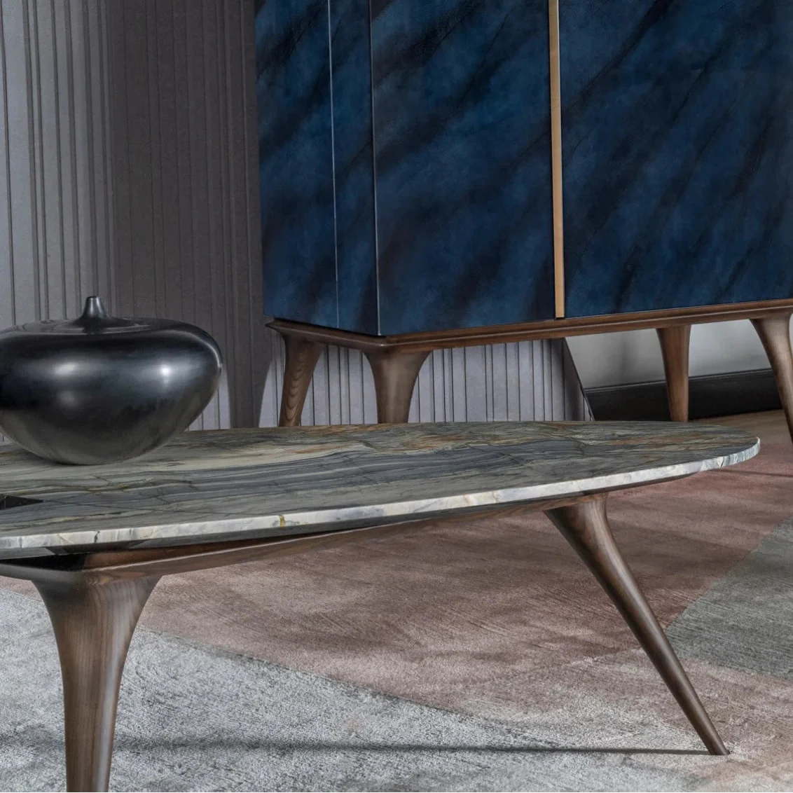 Ruben Sculptural Low Table