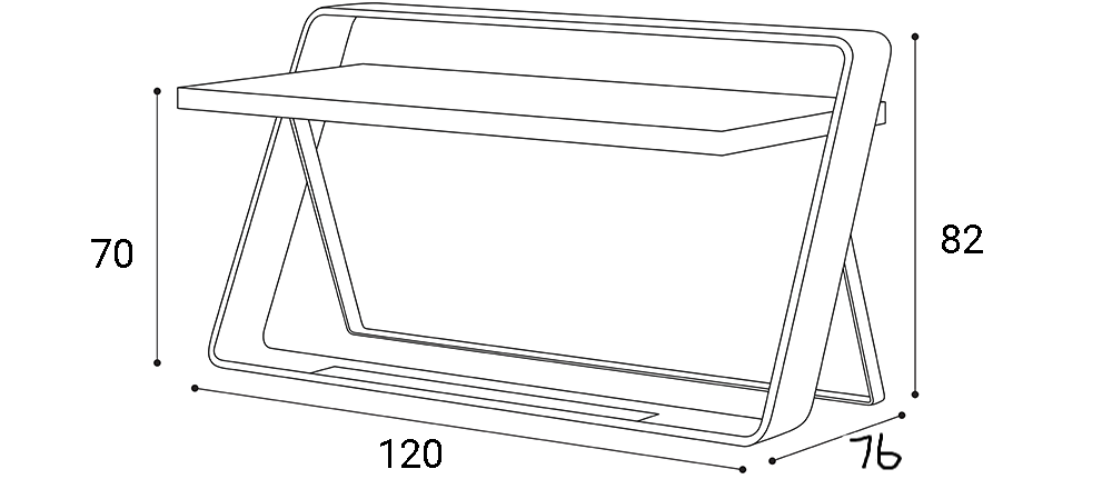 Cutting-Edge Geometric Desk