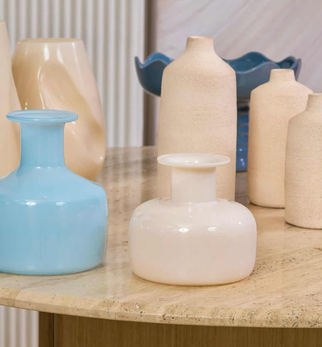 Short Glass Vase
