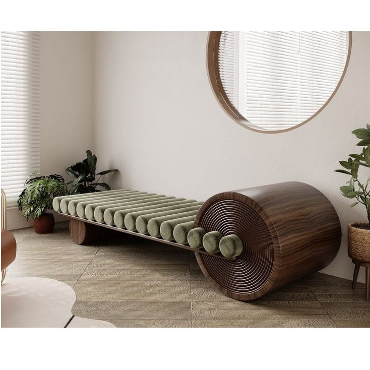 Bench with a distinctive and luxurious design