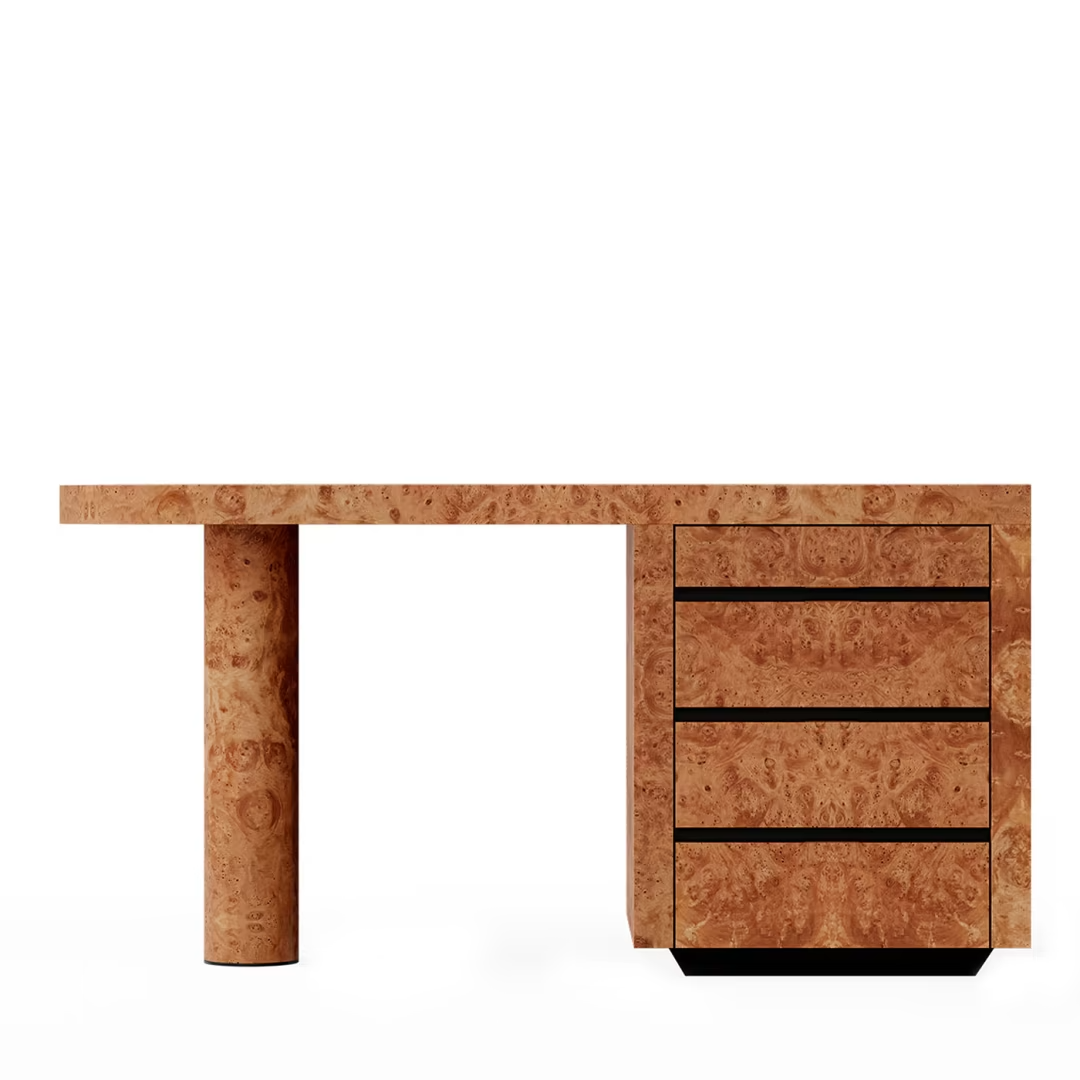 Chestnut burl desk