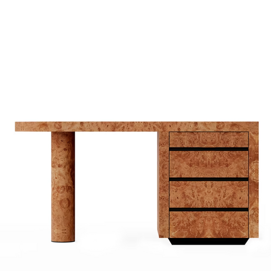 Chestnut burl desk