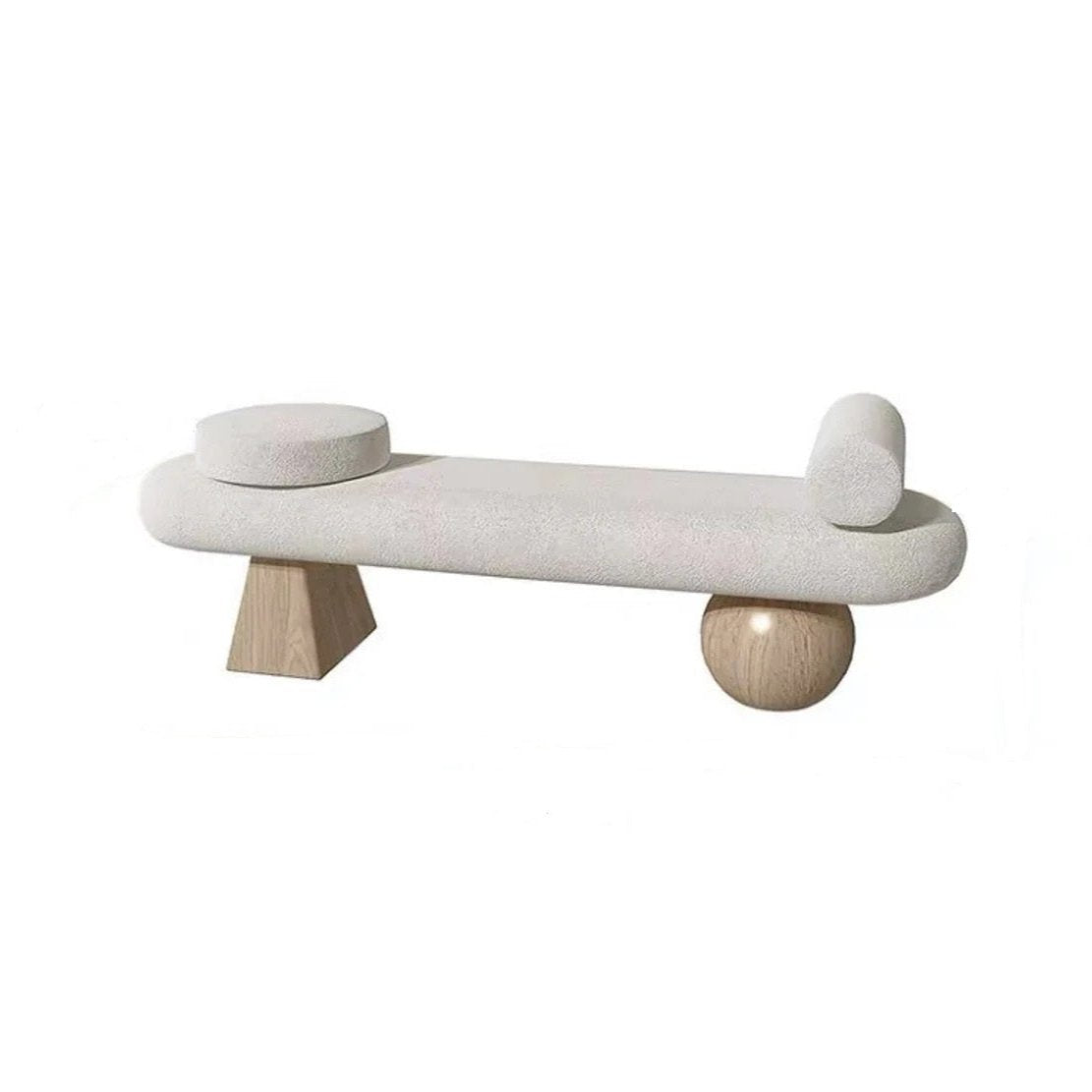 Sleek White Bench Design