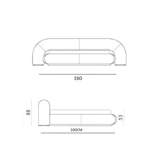Snap Round Bed