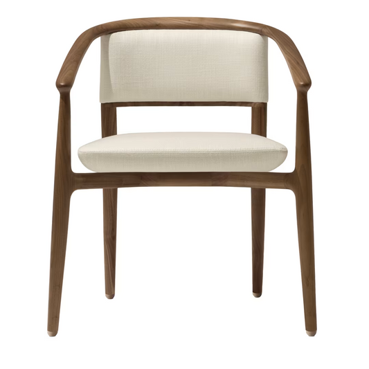 Sinbad white chair with arms