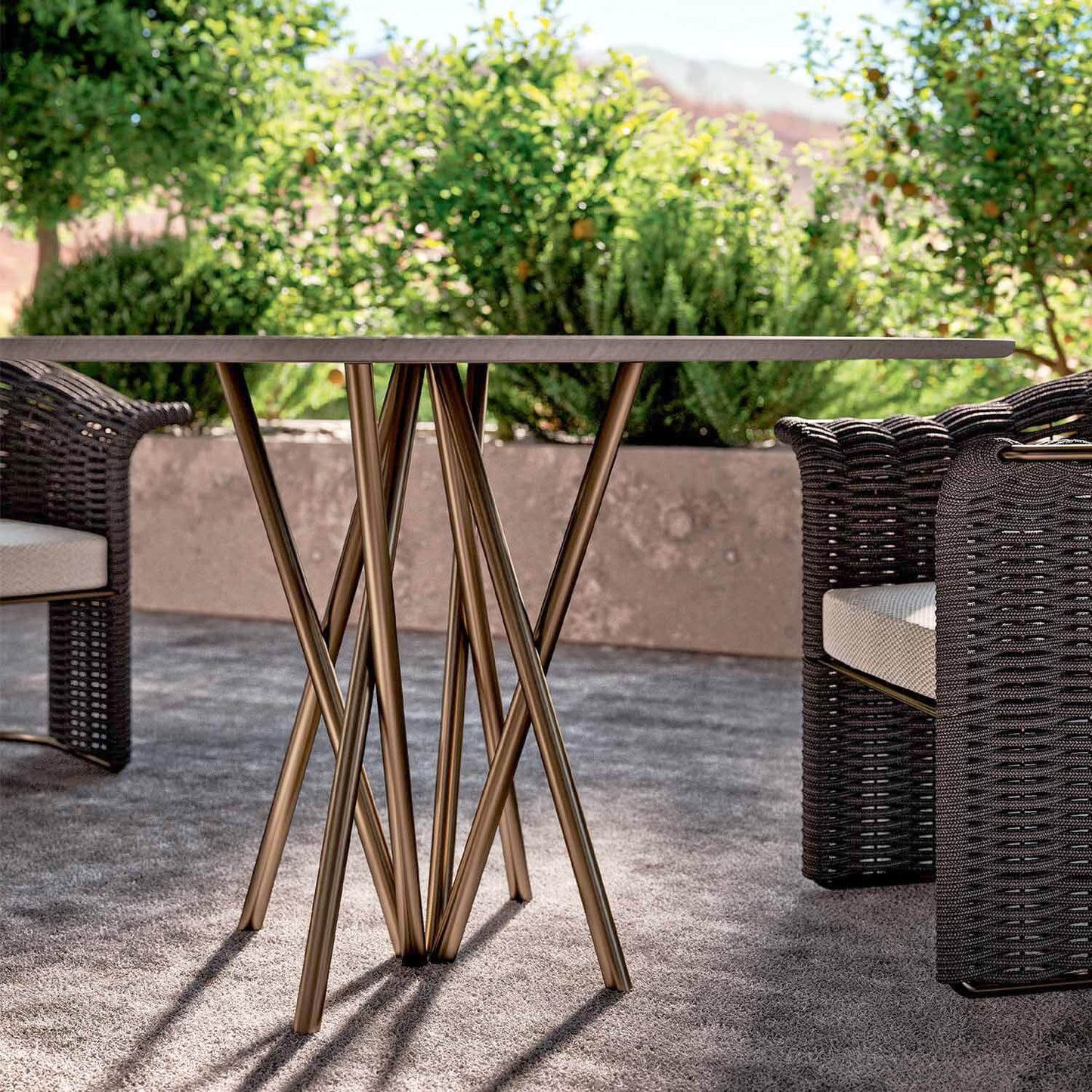 Uniquely designed dining table