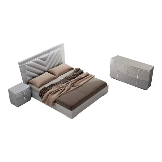 Elegantly Crafted Solid Wood Bedroom