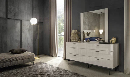 Luxury Metallic Modern Bedroom Set