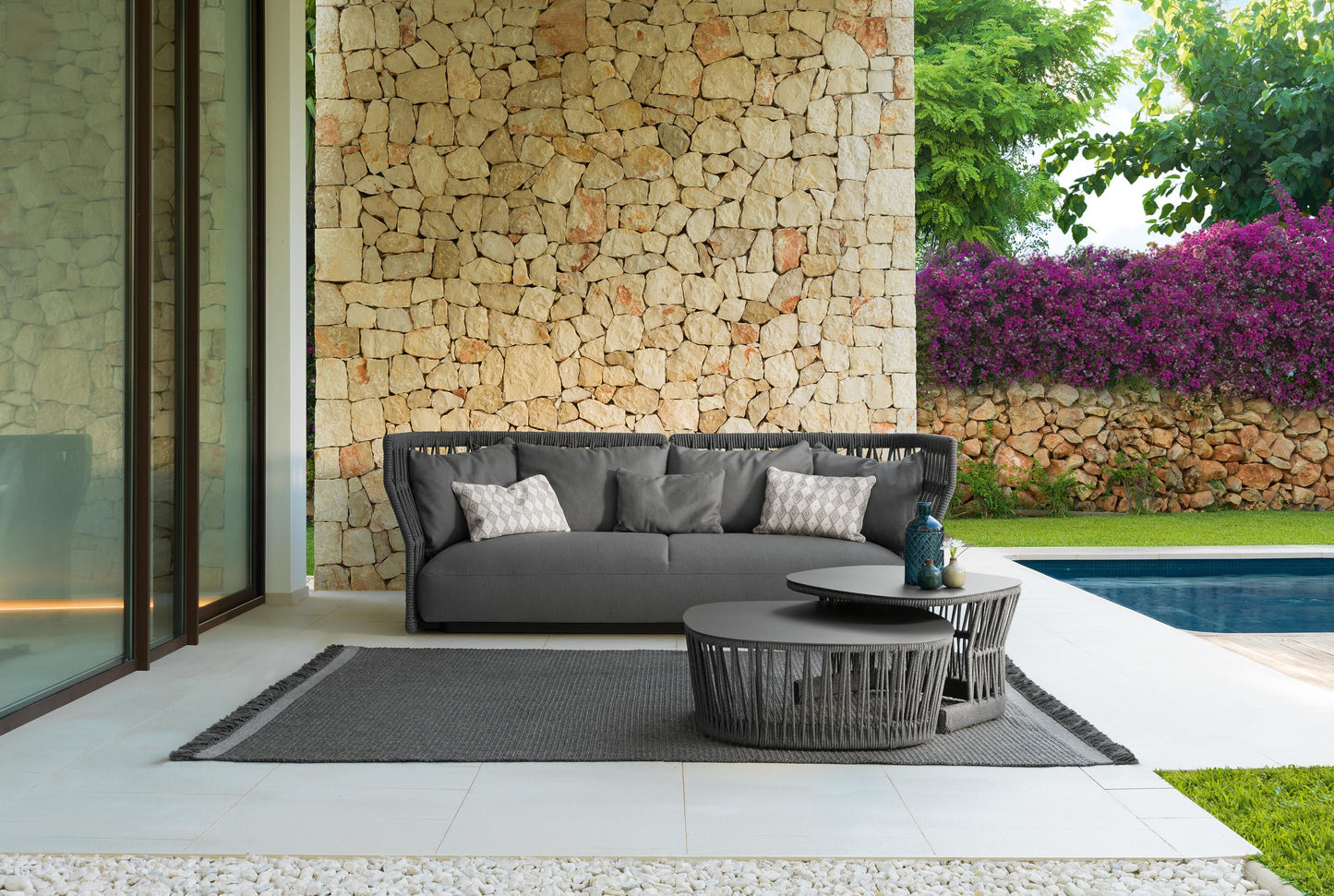 Distinctive double coffee table