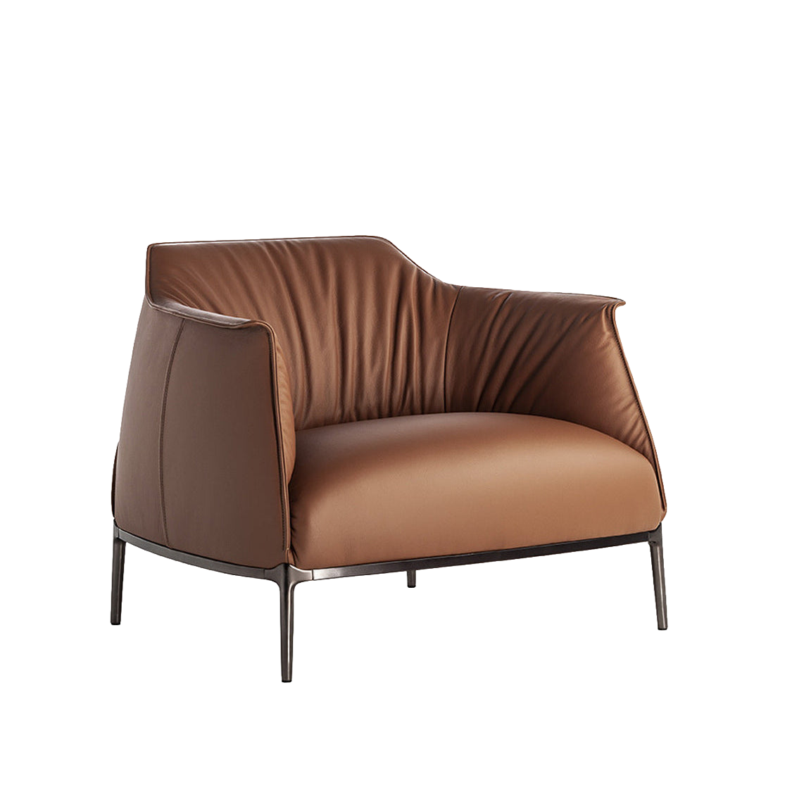 Modern leather armchair