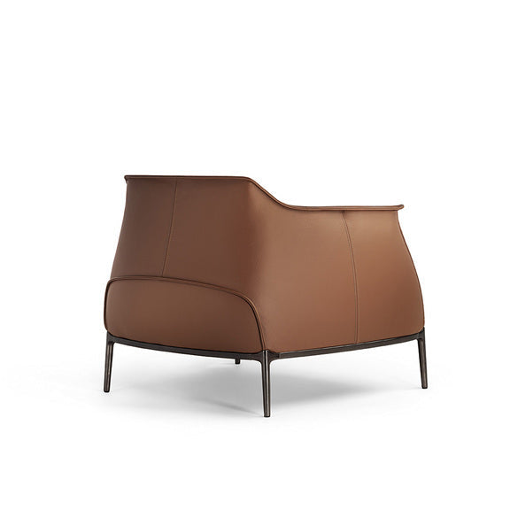 Modern leather armchair
