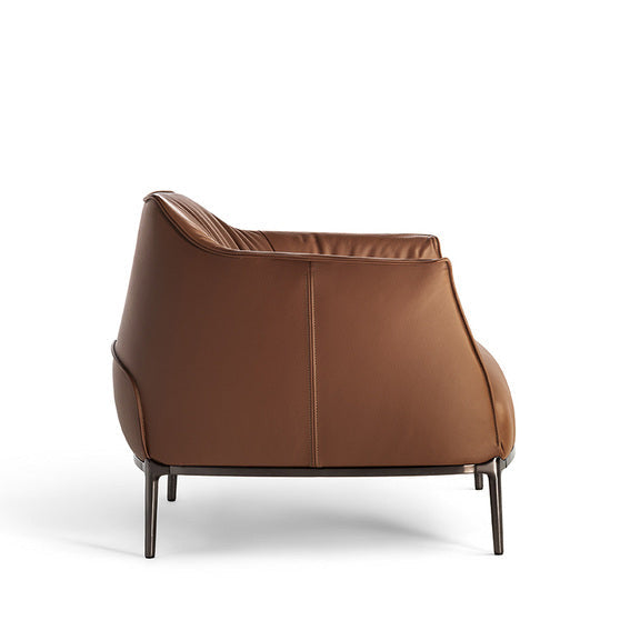 Modern leather armchair