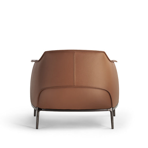 Modern leather armchair