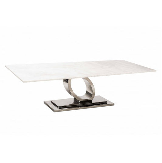 Contemporary marble coffee table