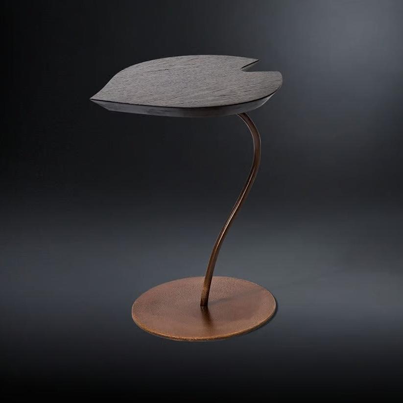 Gold leaf side table