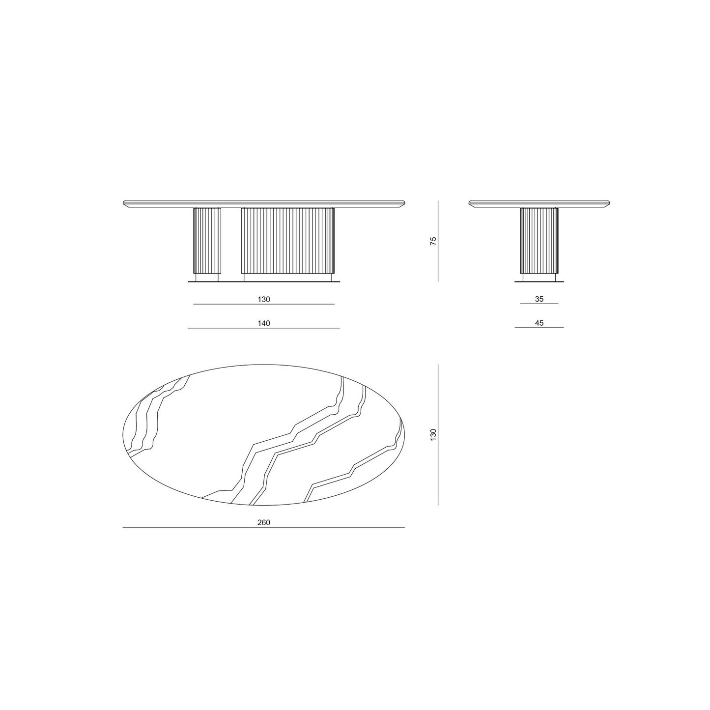 Eva dining table