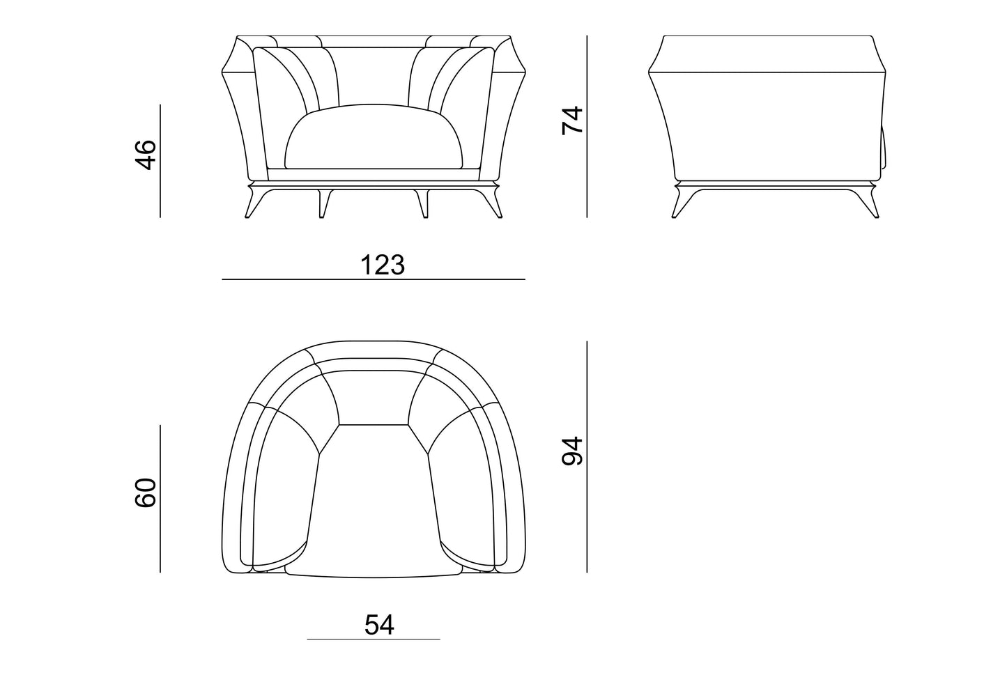 Viola lounge chair