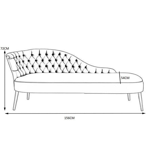 Penelope green chaise longue