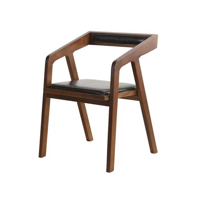 Timeless Wood And Leather Chair