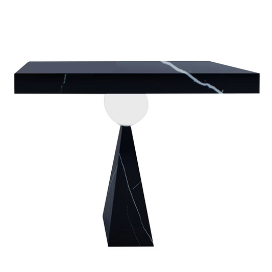 Hourglass luminous marquinia console