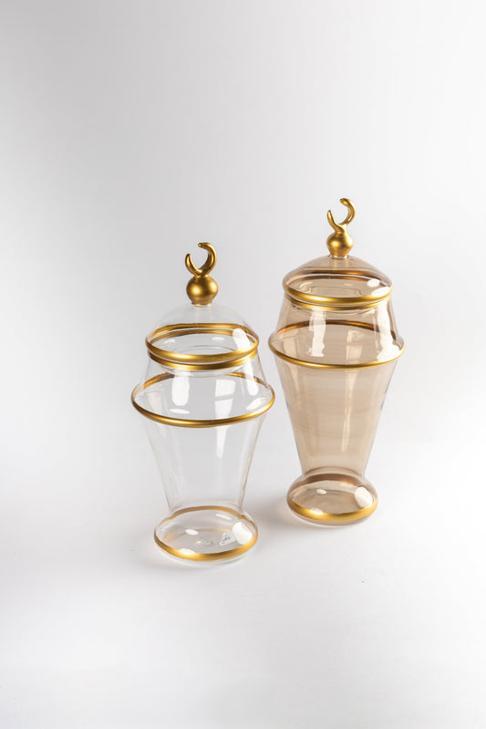 Glass Lantern Set of 2