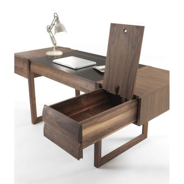 She writes walnut desk