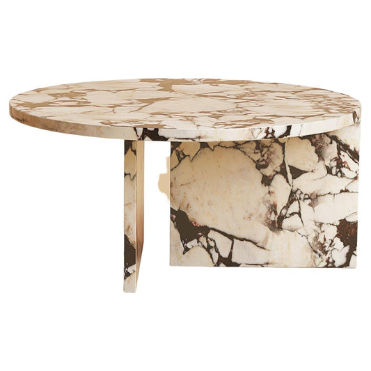 Round marble coffee table