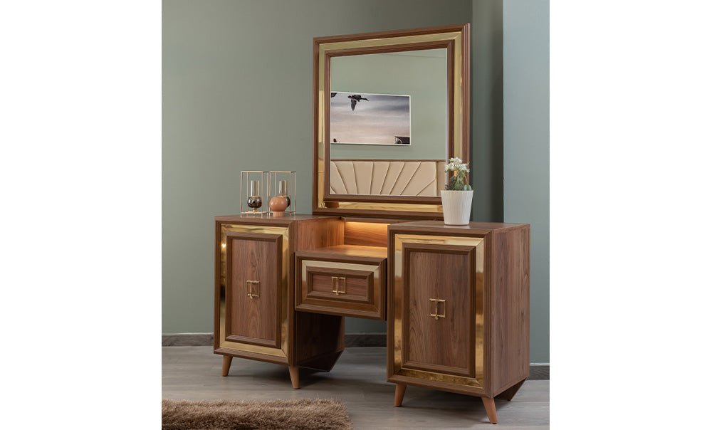 New gold bedroom