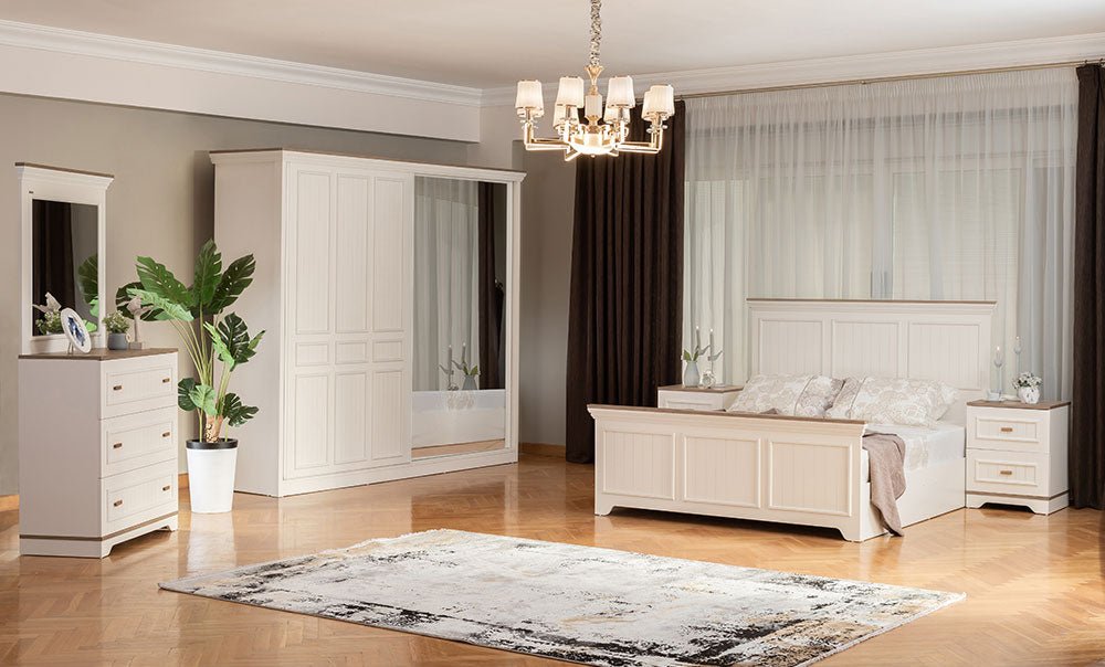 Tiffany's bedroom with sliding wardrobe