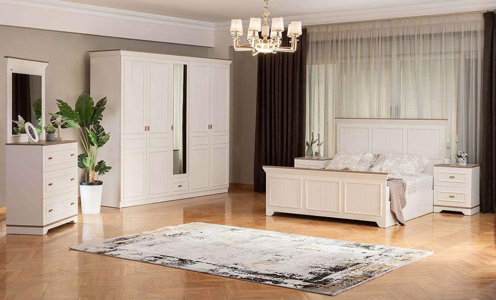 Tiffany bedroom with hinged wardrobe