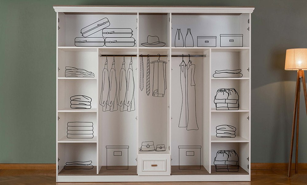 Tiffany bedroom with hinged wardrobe